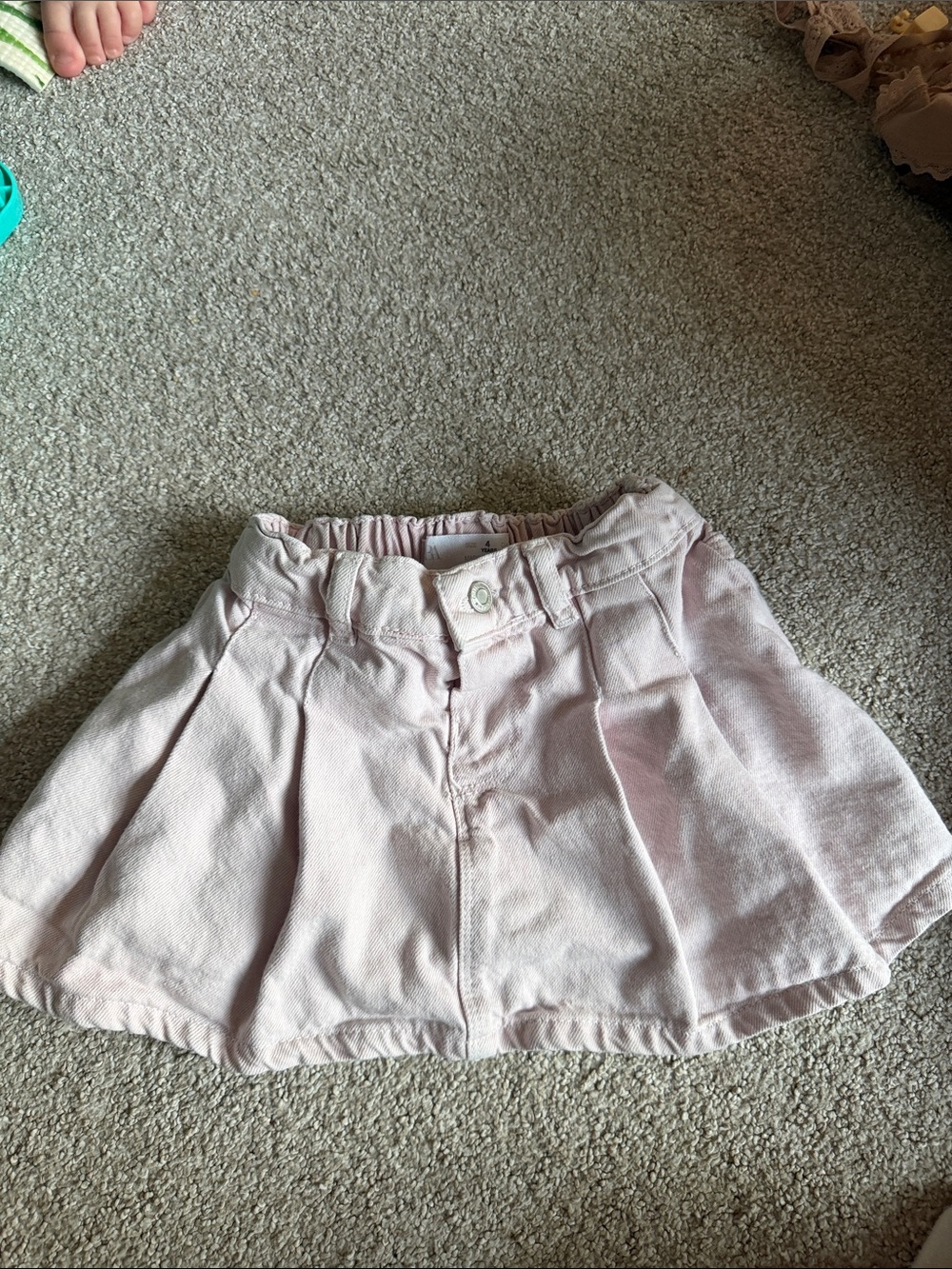 Zara Girls Pale Pink Pleated Skirt